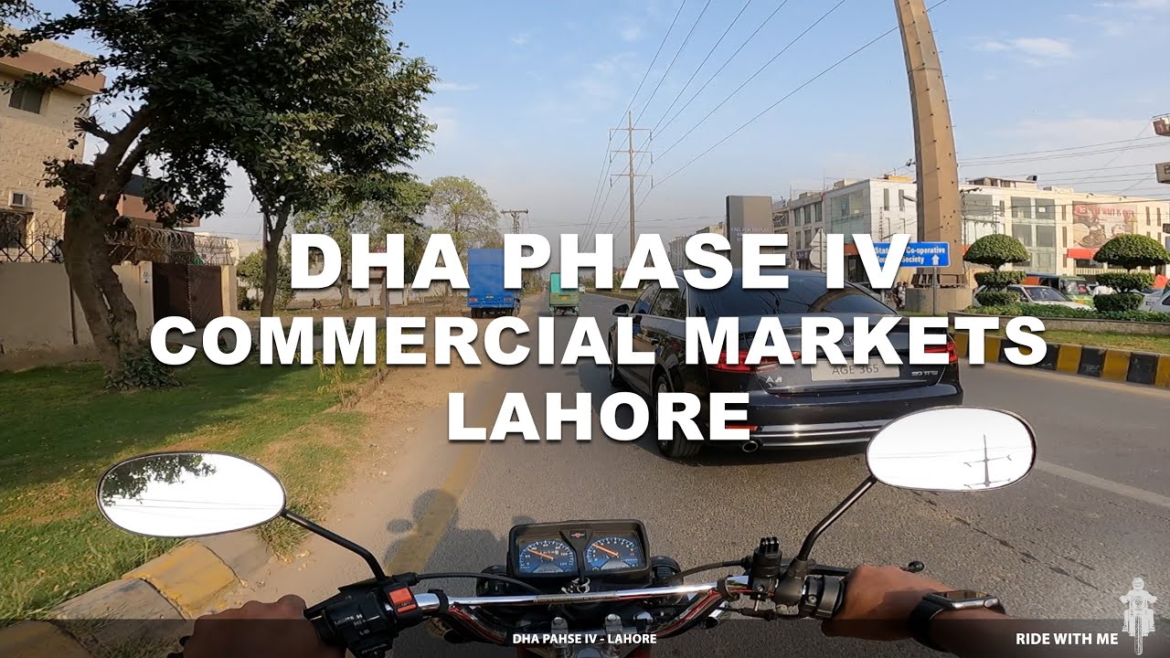 Streets Of Lahore - DHA Phase IV Commercial Market - POV MotoVlog - GoPro Hero 9 2.7k - 60FPS
