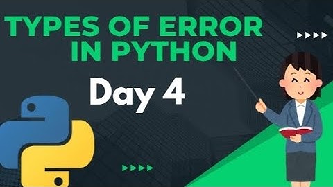 Types of Error❌ in Python 🐍| Full Explanation with Example ☑️|@Jenny_techtorials ✨