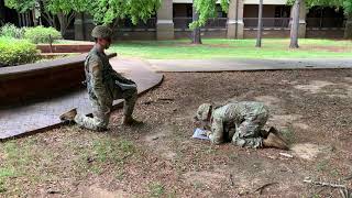 SPC FISCHER / CIT VIDEO / HOW TO GET A GRID AZIMUTH WITH A PROTRACTOR