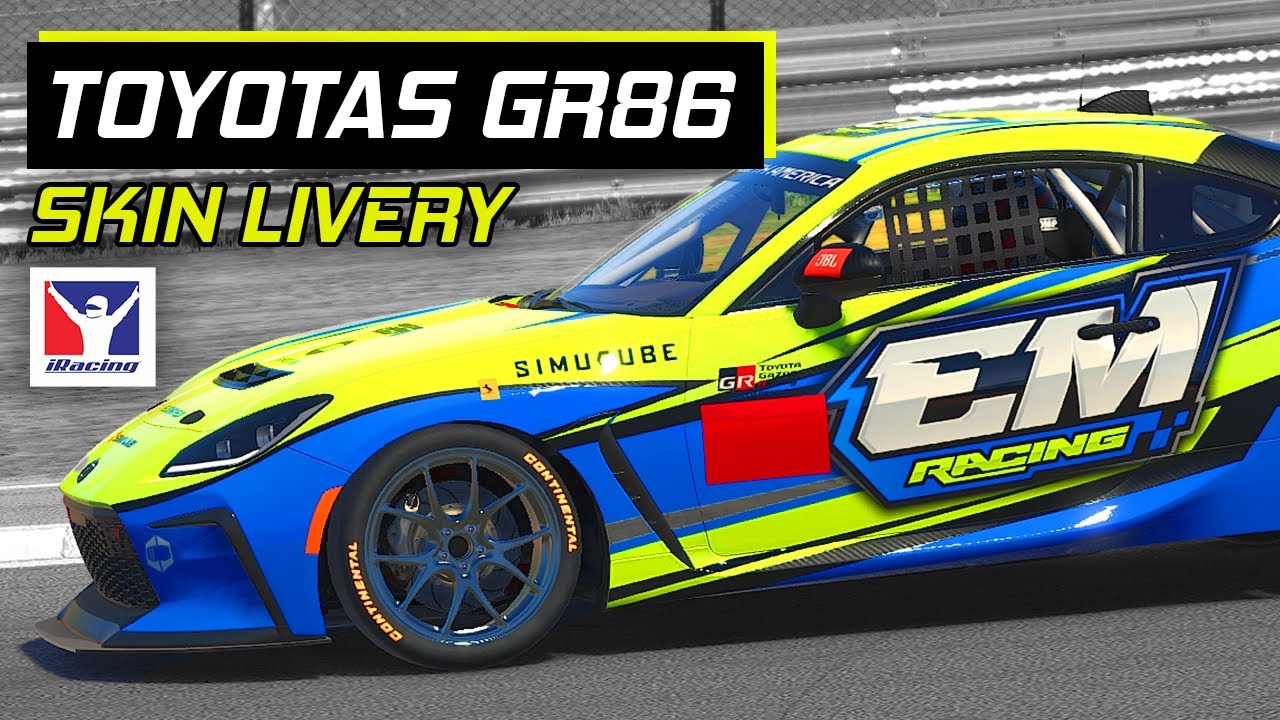 ✅Diseño de SKIN TOYOTA GRB86  🔰iRacing | 💯RBMXDesign |