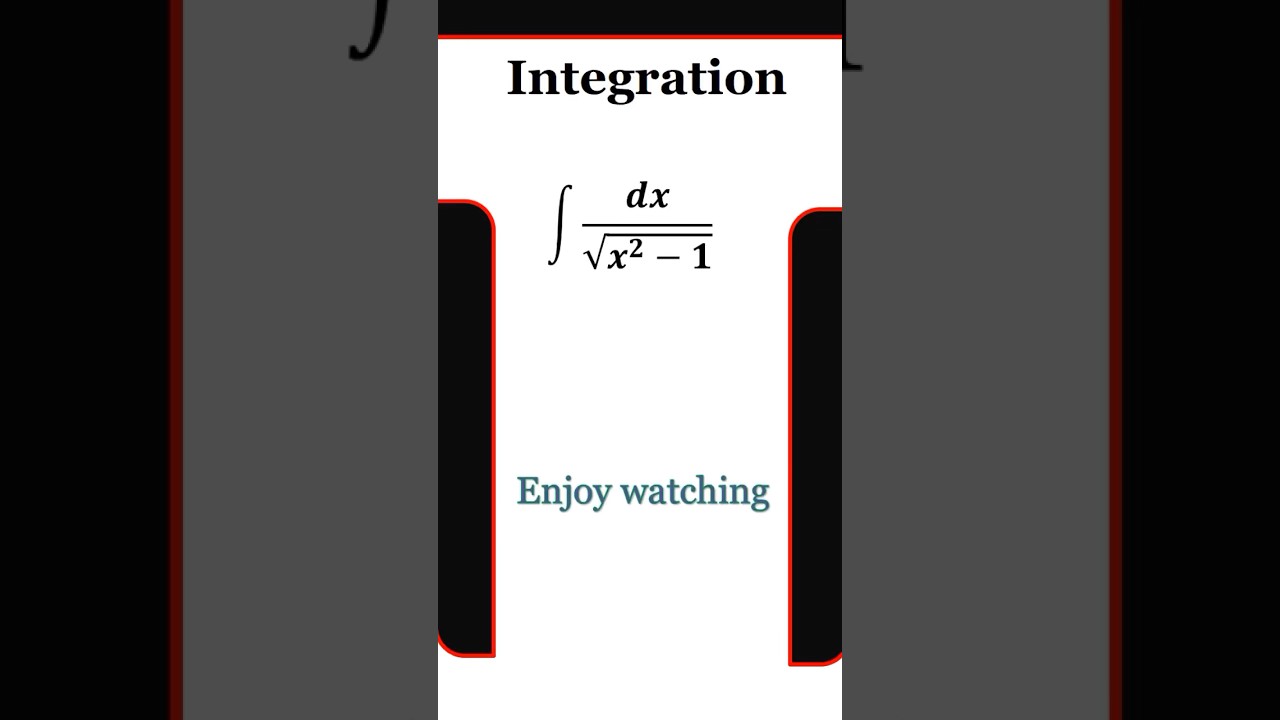 Integral 1 root x 2 1 dx YouTube Integral 1 root x 2 1 dx YouTube