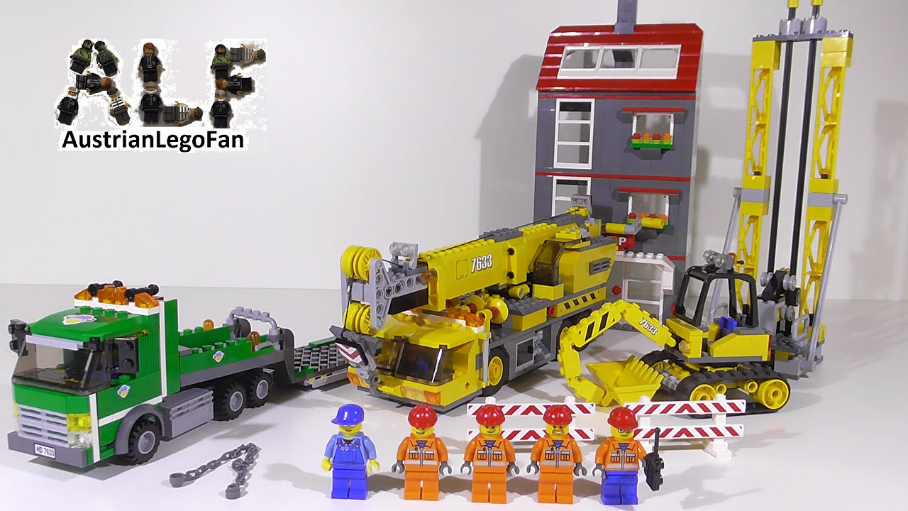 LEGO City Construction Site set 7633 review! - YouTube