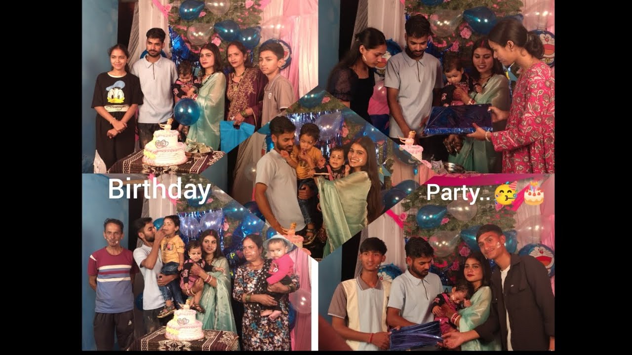 Ishu 1st B'day Party Celebration..🎂🥳 || Birthday me kiya bhaiya and bhabhi ne couple dance❤️