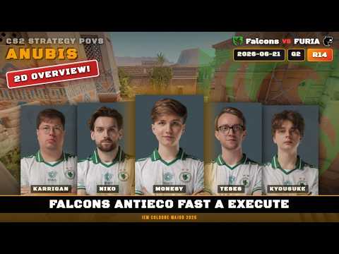 Falcons AntiEco Fast A Execute vs FURIA - Anubis - IEM Cologne Major 2026