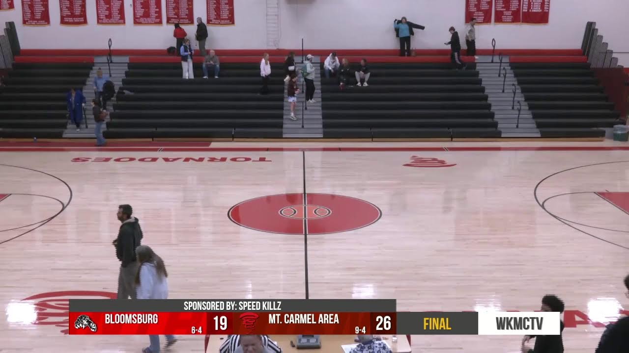 2025-2026 Varsity Girls Basketball - Mt. Carmel Area Red Tornadoes v Bloomsburg 01/13/2026