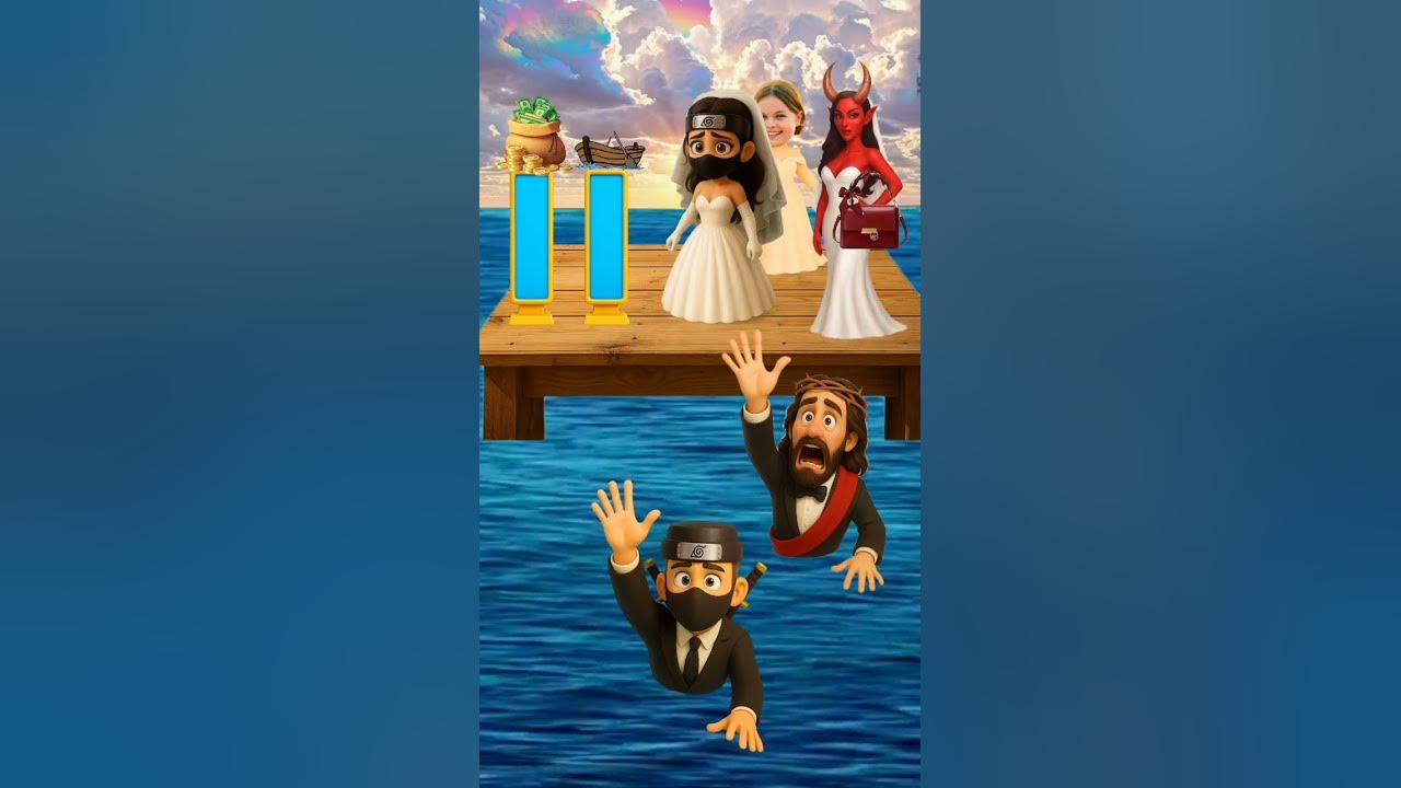 Jesus Is DROWNING! 😱💔 Will She Save Him… or Take the MONEY?! 💸🙏  #jesus #biblequiz