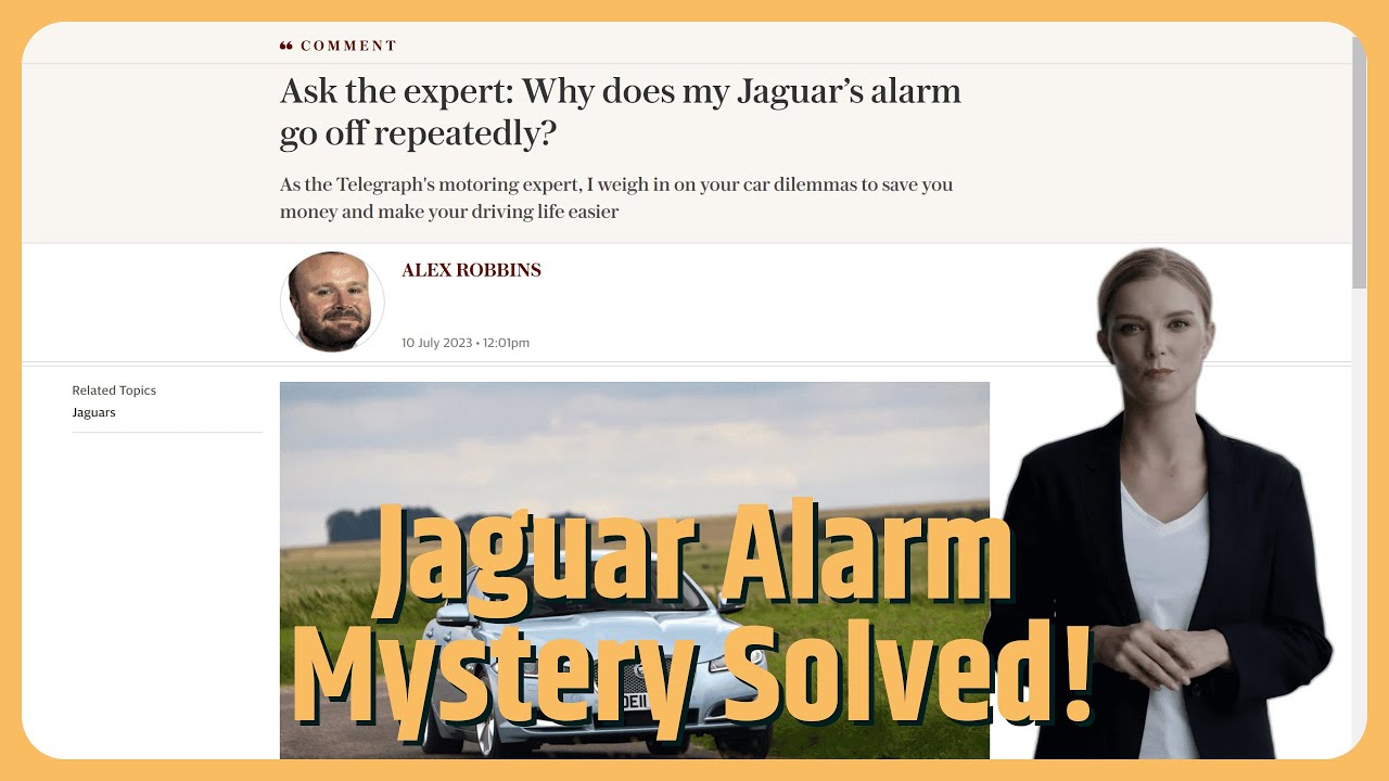 Why does my Jaguar’s alarm go off repeatedly? YouTube