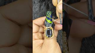 Easy nail art design for beginners 🤩 #nailart #nailartdesign #nails #nail #youtubeshorts