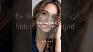 Ketika Kita Berbagi - Cinta Laura #shorts #motivation #subscribe