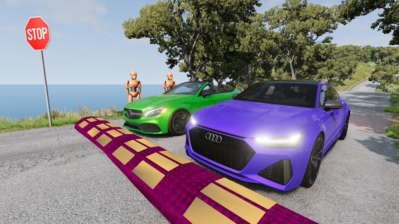 Cars vs Massive ⚠️ Speed Bumps⚠️#45 – BeamNG.Drive