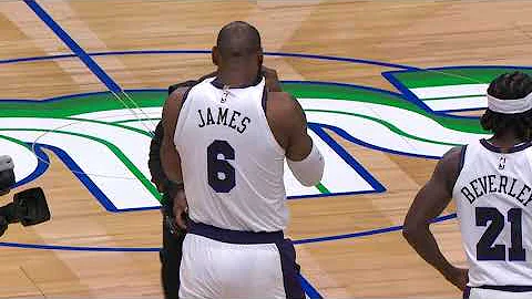 LeBron sends love to his family on the court