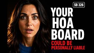 SB 326 California 2026: What Every HOA Board Member Must Know