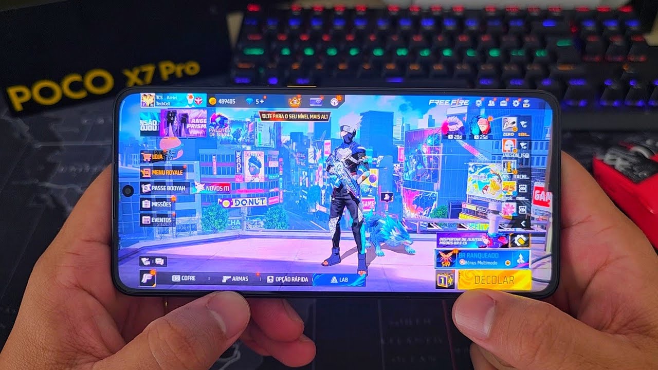 POCO X7 PRO NOVA ATUALIZAÇÃO FREE FIRE JUJUTSU KAISEN 