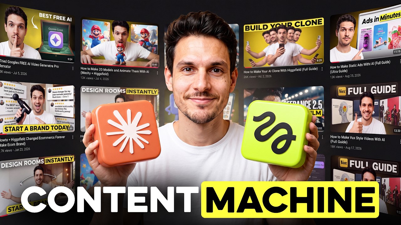 Create 30 Days of Content in Under 30 Minutes Using AI (Claude + Higgsfield)