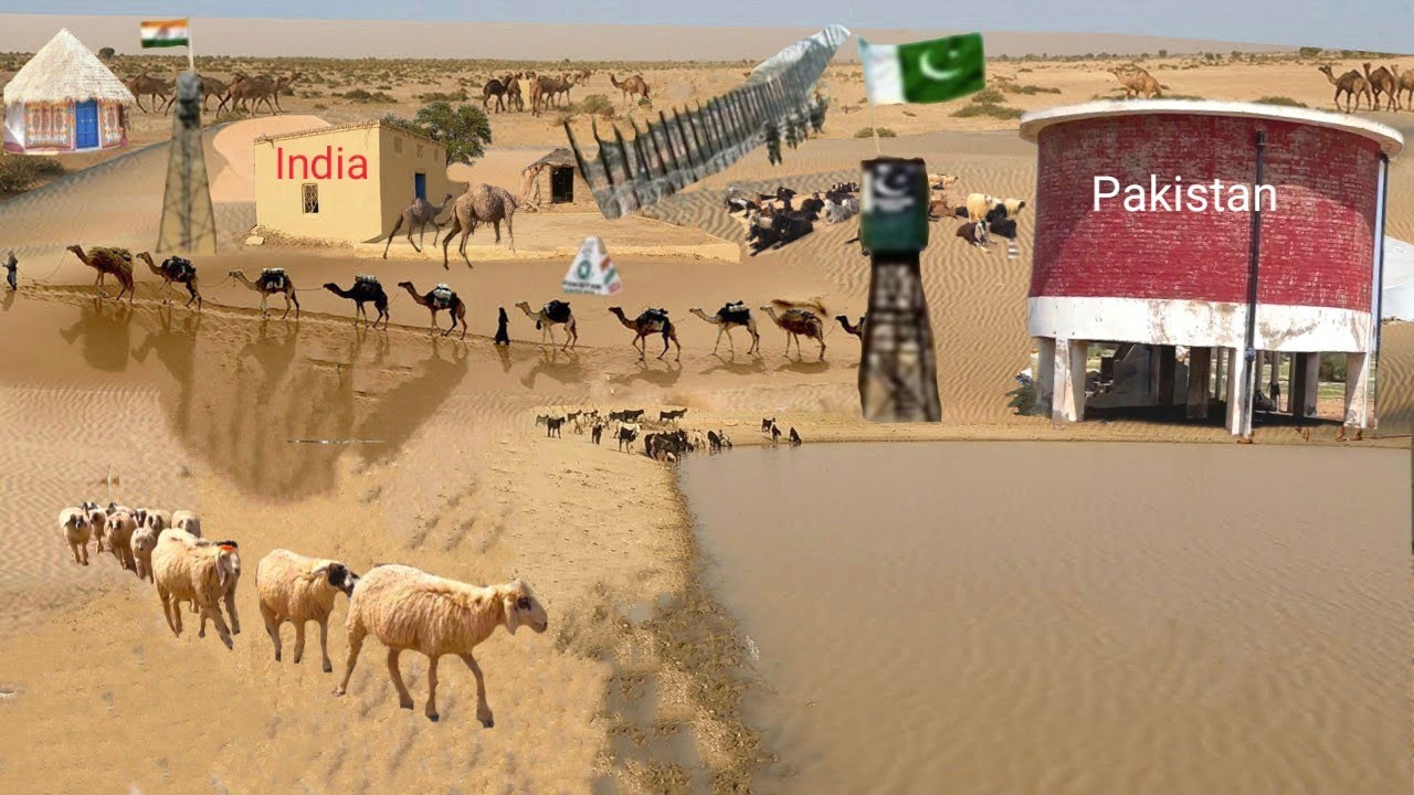 Amazing village Life in Pakistan India Border zero lane stunning Cholistan Desert life