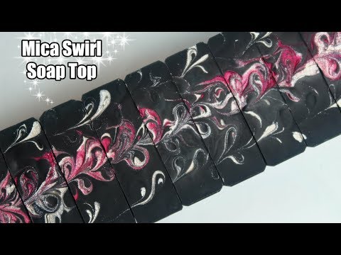 Mica Swirl Soap Top Tutorial - Quick Tutorials by Spicy Pinecone