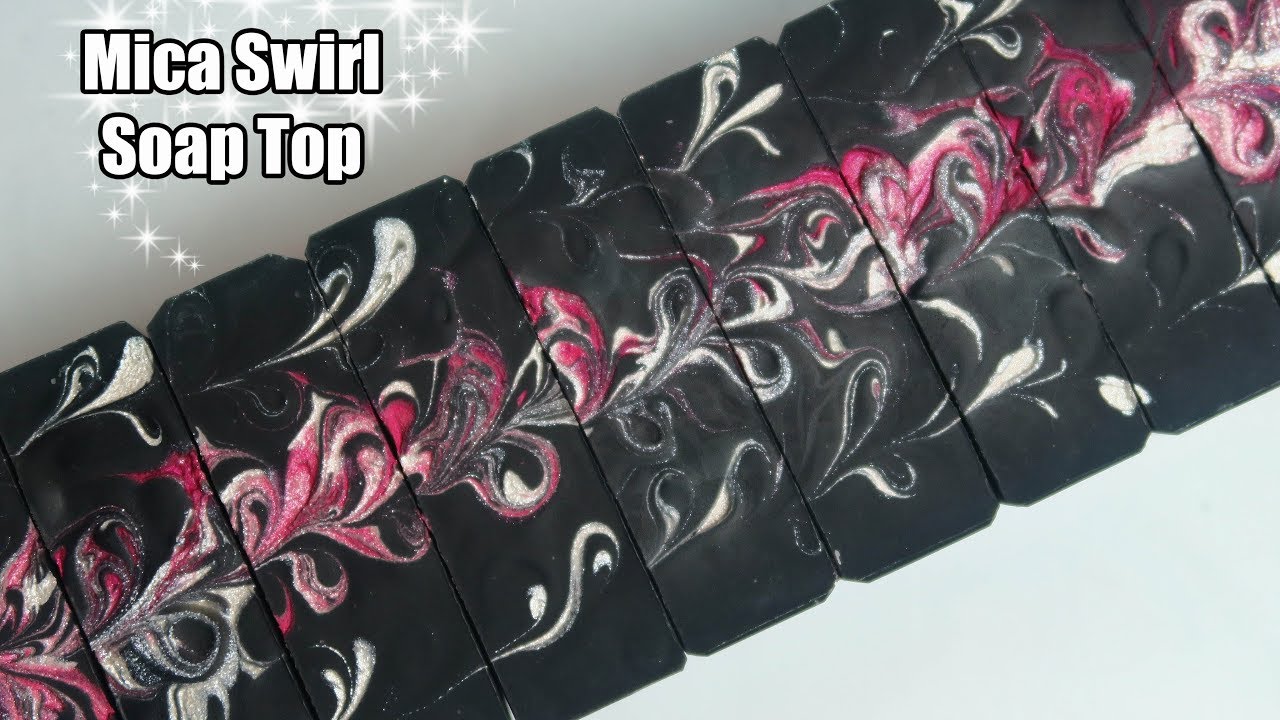 Mica Swirl Soap Top Tutorial - Quick Tutorials by Spicy Pinecone