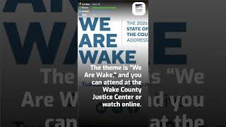 Wake County to hold State of County Address