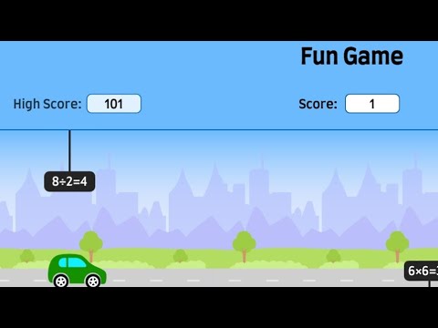 Driving car with math calculation fun game. #mathsgame #fungames #maths ...
