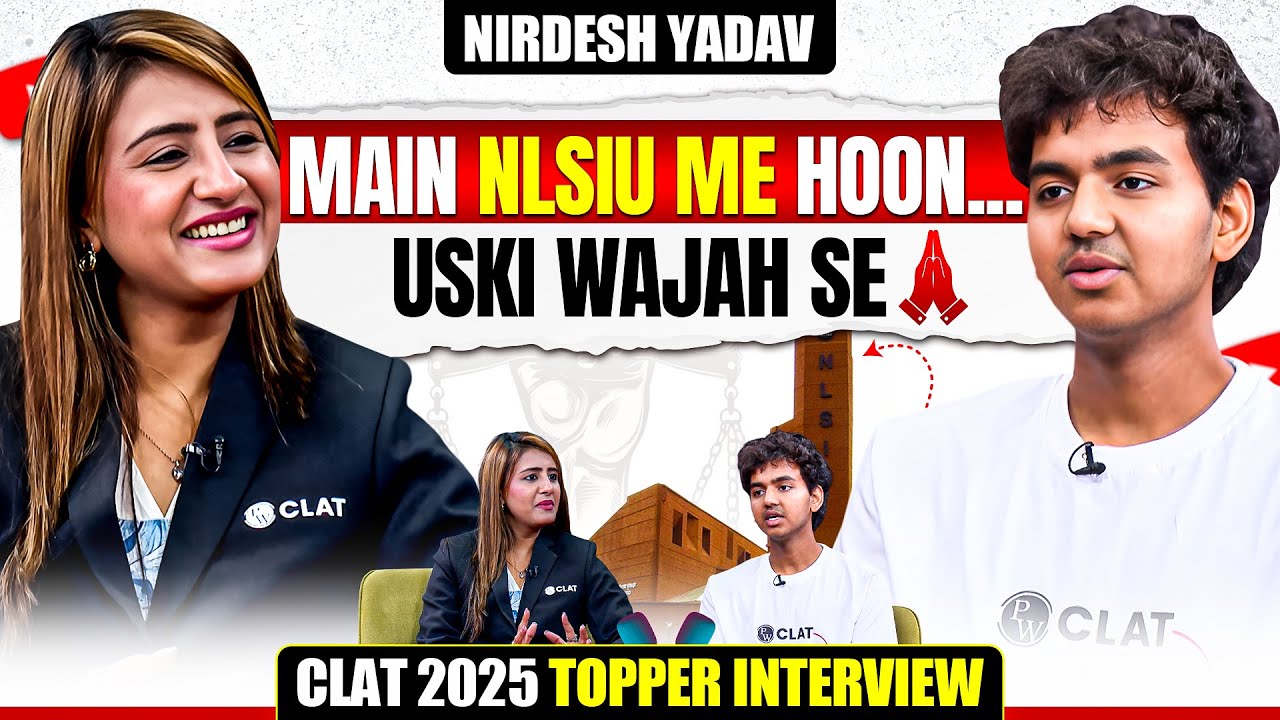CLAT 2025 Toppers Interview | NLSIU | Strategy For CLAT Exam - YouTube