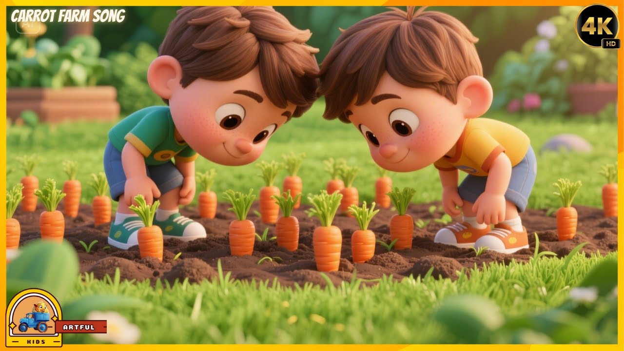 Kids Enjoy Carrot Farm Song For Kids | Artful Animations