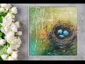 Easy painting a birds nest and eggs with acrylics mariarthome