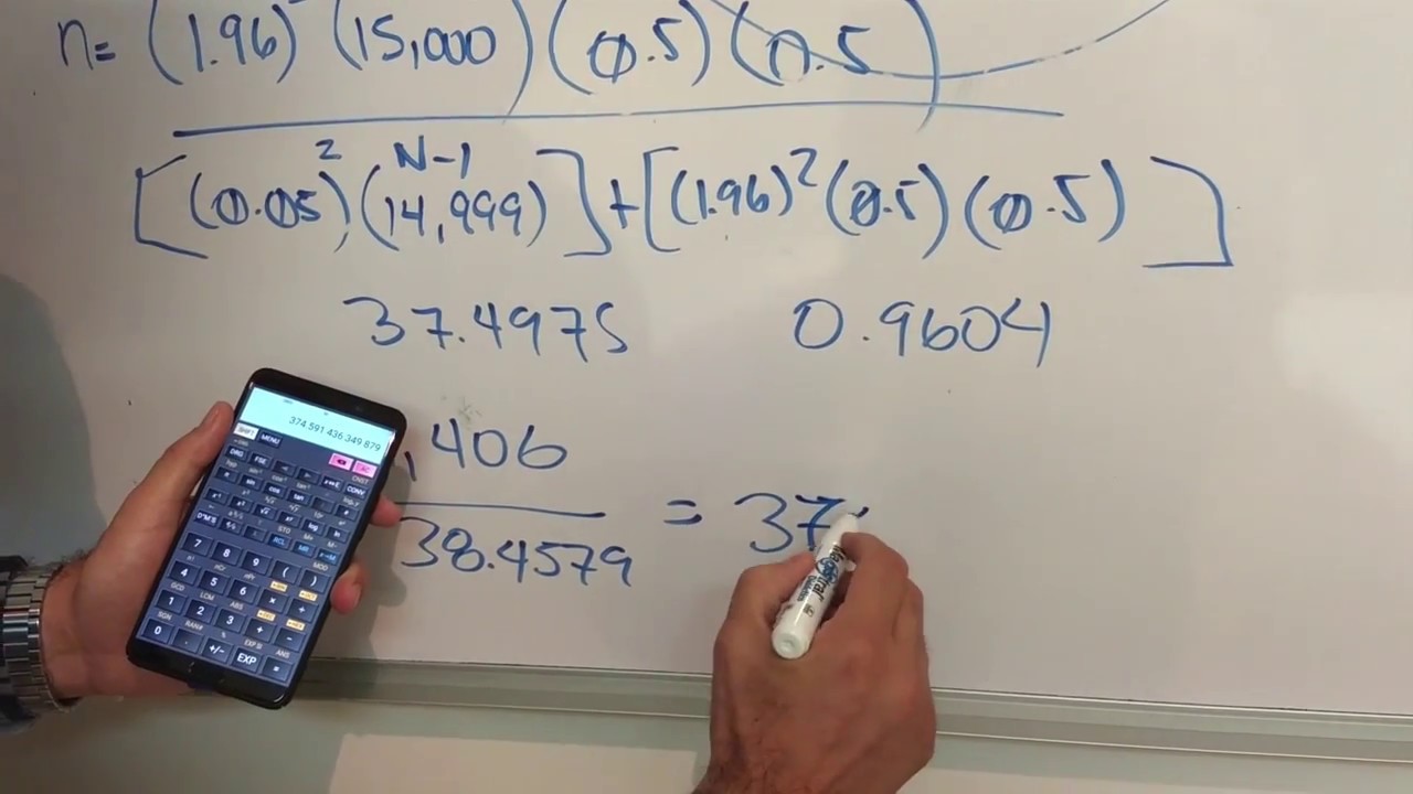 Video "Obtención de muestra representativa"