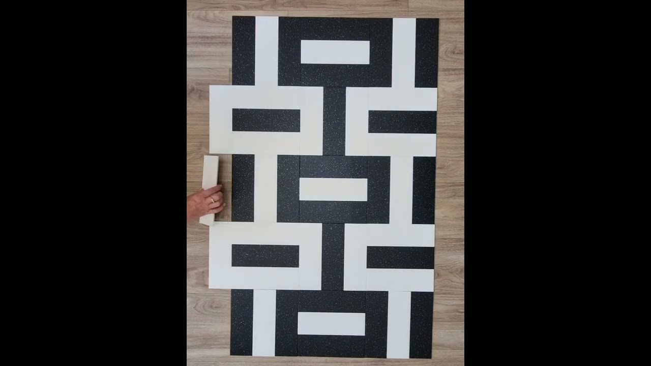 Evalution Flooring - Black and White Pattern Luxury Vinyl Flooring