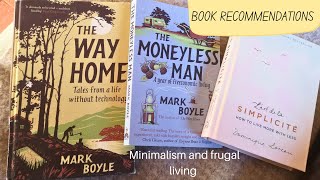 Book Recommendations as a frugal minimalist #markboyle #simpleliving #minimalism