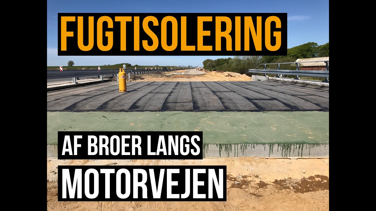 Fugtisolering af broer langs Holstebromotorvejen