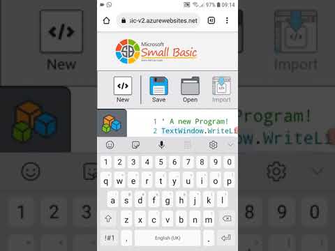Using Small Basic on a Phone