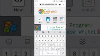 Using Small Basic on a Phone