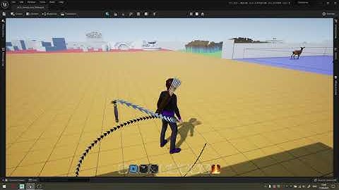 #UE5 Testing procedural animation of the chain (this is a new type of weapon like a whip) #Nanite 😏