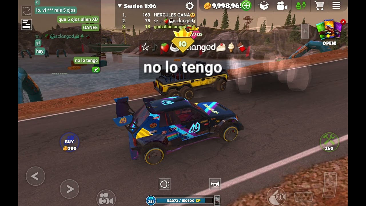 Haciendo carreras epicas co un amigo