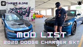 2020 Dodge Charger SXT Mod List