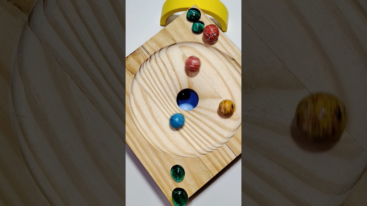 Wooden Marble Run 🪵⚪ Smooth & Satisfying ASMR 