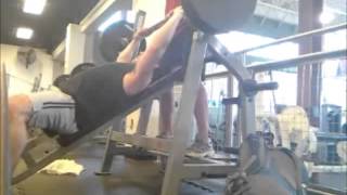 305 x 3 reps paused bench, 225 x 7 reps incline