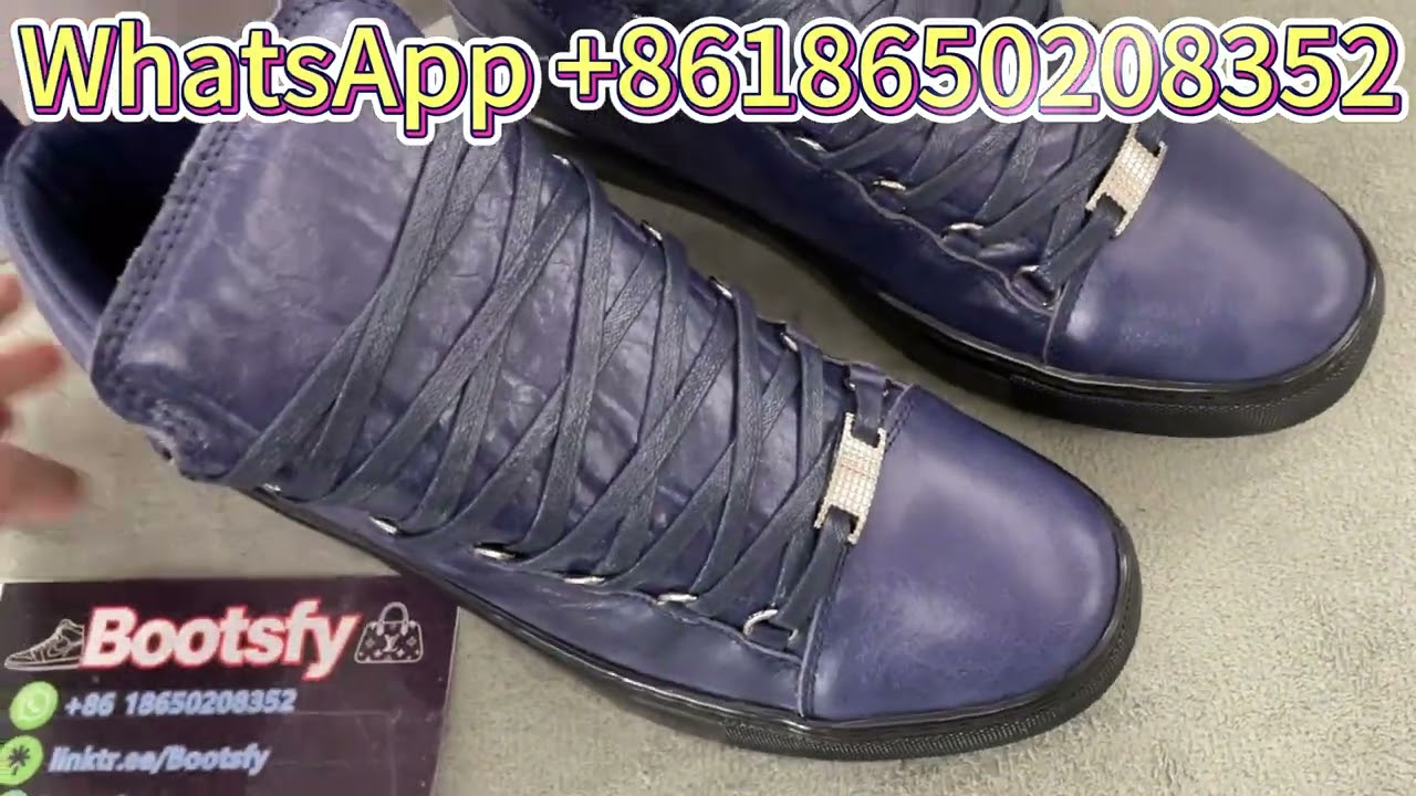 B-alenciaga Arena High Dark Night Blue