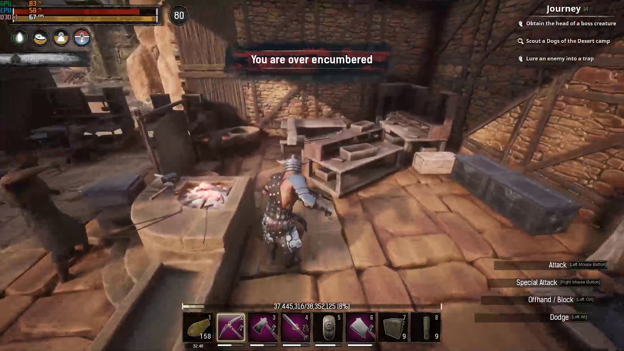 Resource gathering max graphics Conan Exiles