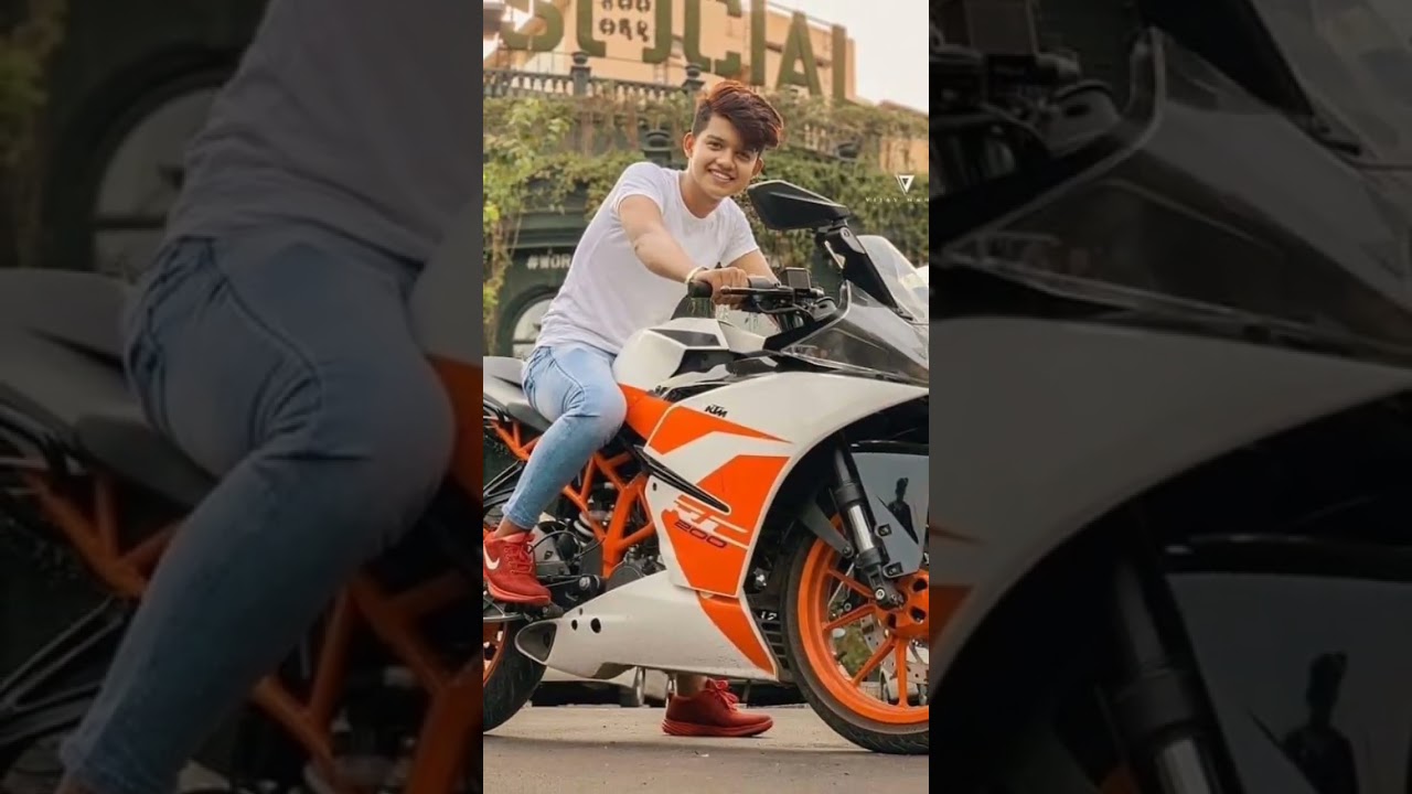 riyaz aly so handsome 😍 bike 🚴 pic challange❤ 