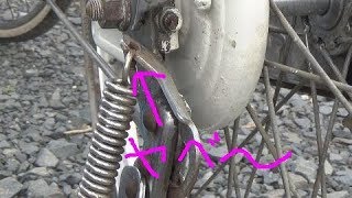 自転車スタンドが大変なことになってたので修理してみた。