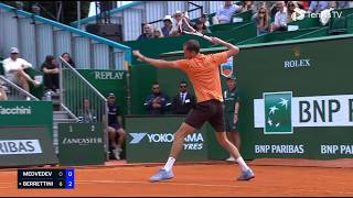 Daniil Medvedevs Epic Meltdown In Monte-Carlo He Smashed His Racket 7 Times And The Crowd Loved It