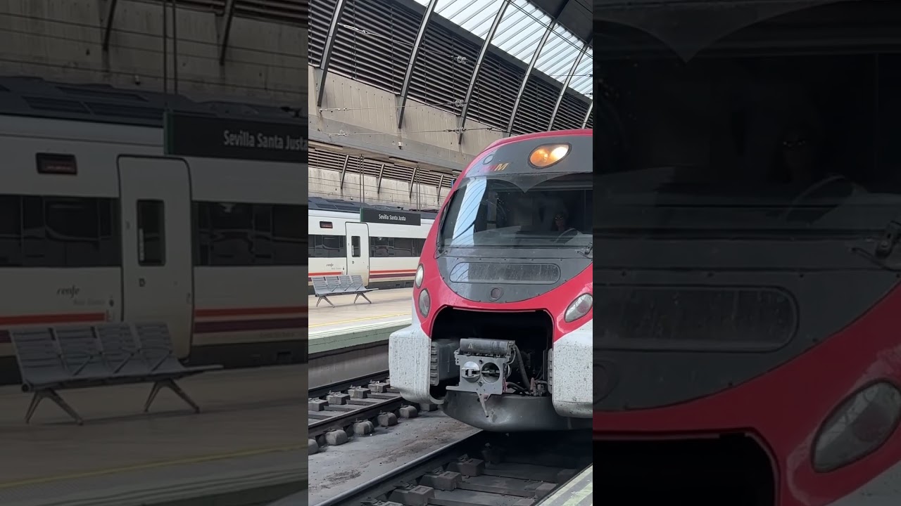 Spanish RENFE train at Sevilla. Spain 