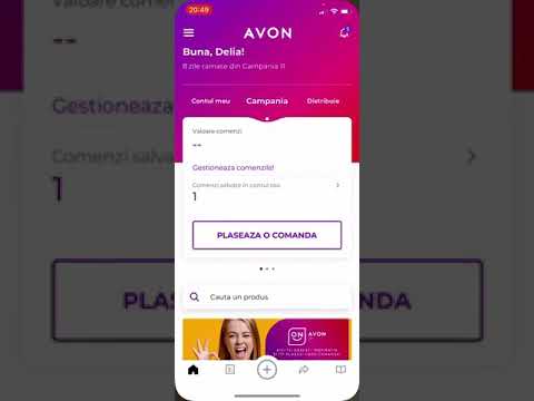 Cum plasam o comanda prin aplicația Avon On