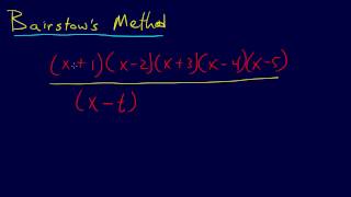 2.3.8-Roots: Bairstow's Method