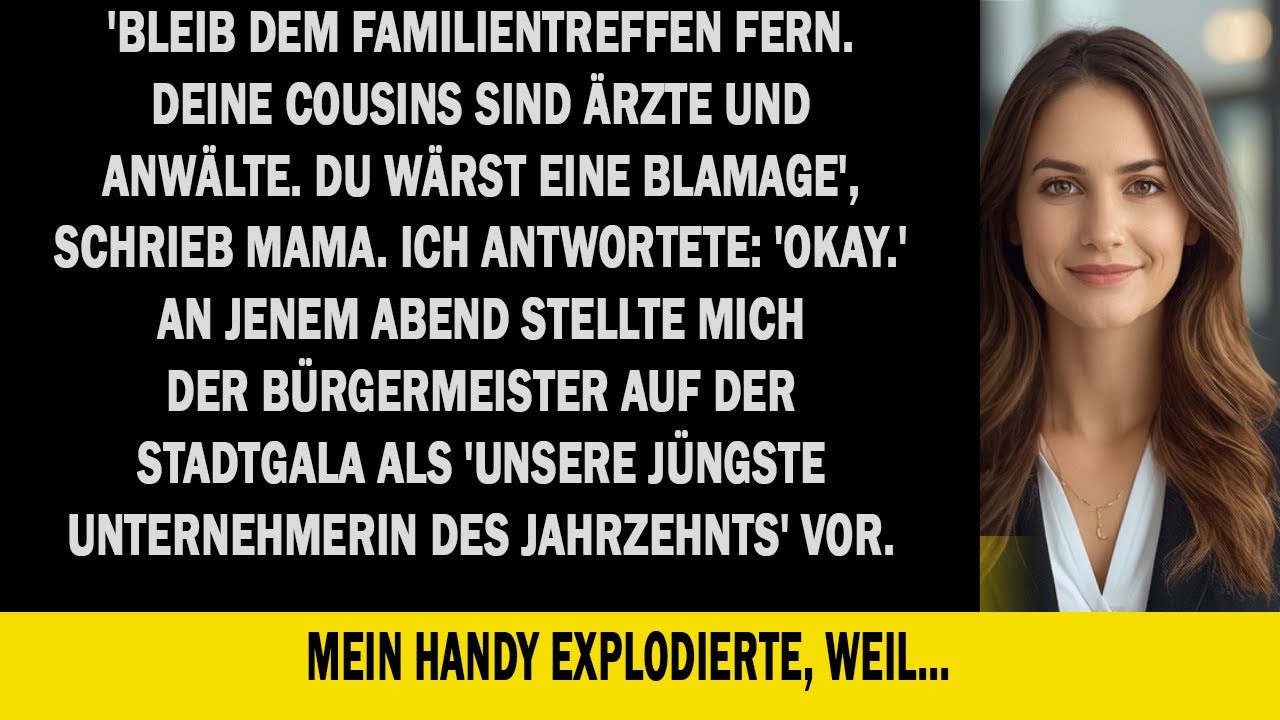 Komm nicht zum Familientreffen“ schrieb meine Mutter – dann sprach plötzlich der Bürgermeister.