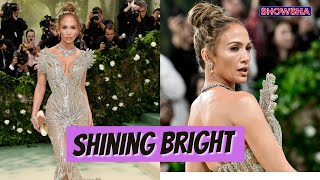 Jennifer Lopez STUNS In A Schiaparelli Dress Dripping With Crystals At The 2024 Met Gala | WATCH