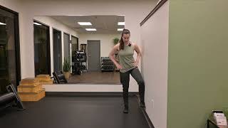 Glute Medius Wall Press in Standing