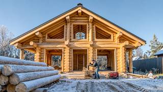 Framing a Massive Timber House Through a Winter Freeze | by @perfectidea