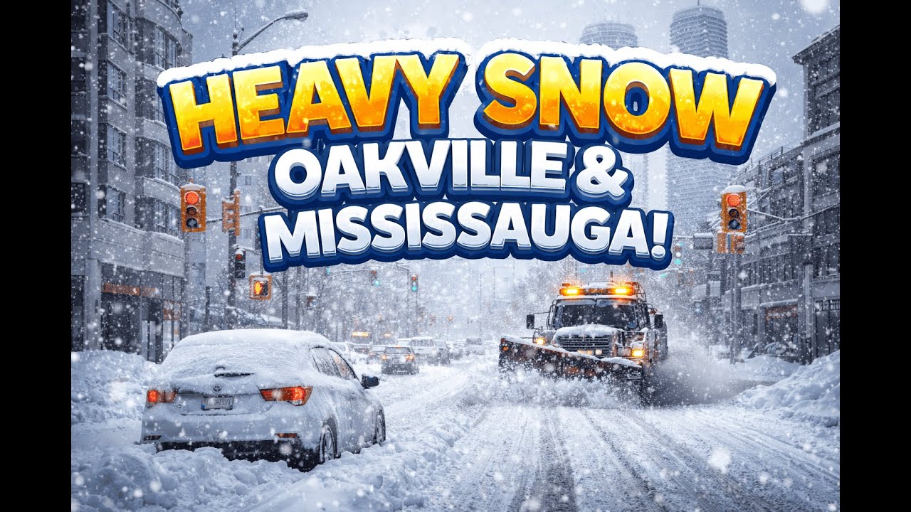 Heavy Snowstorm Hits Oakville & Mississauga – Ontario Winter 2026